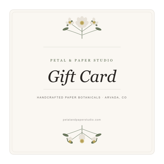 Petal & Paper Studio Gift Card